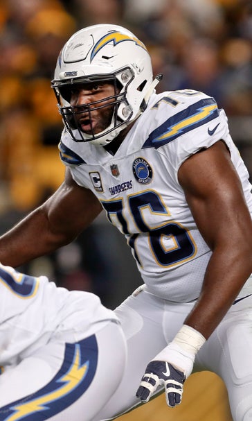 Chargers' Okung happy to be back practicing after embolism